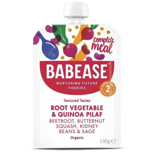 Babease Root Vegetable & Quinoa Pilaf - Organic 130g