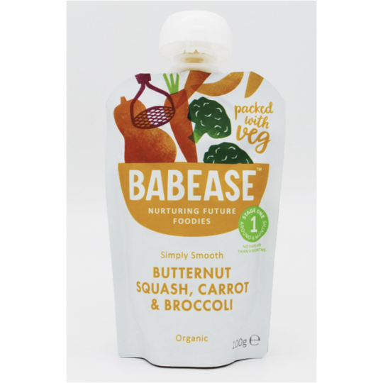 Babease Butternut Squash Carrot & Broccoli - Organic 100g