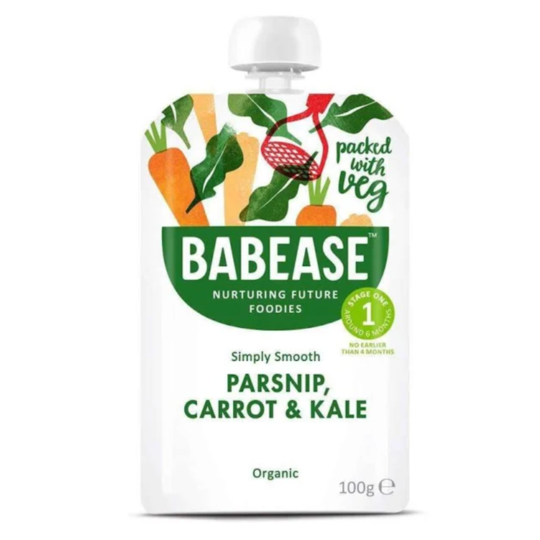 Babease Organic Parsnip Carrot & Kale 4m+ 100g