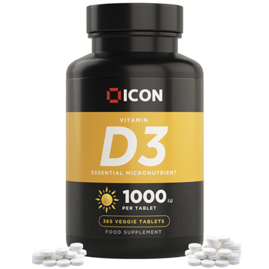 Icon Nutrition Vitamin D3 1000IU 365 Tablets