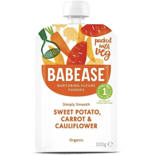 Babease Sweet Potato Carrot & Cauliflower - Organic 100g