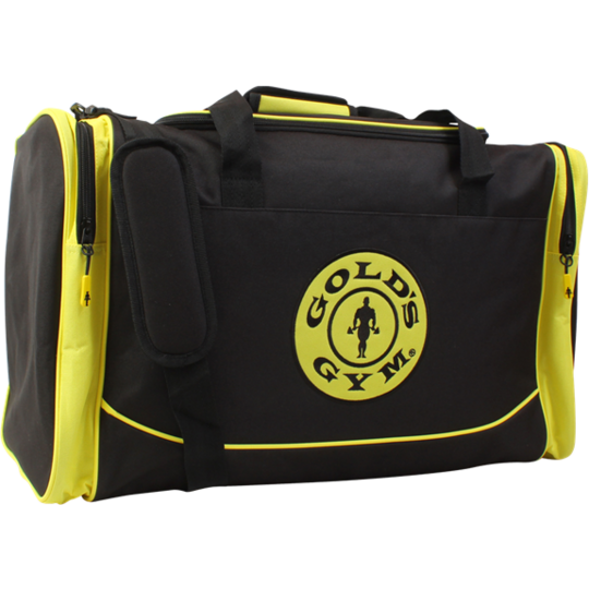 Gold's Gym Men's Holdall Bag Yellow, Black/Gold