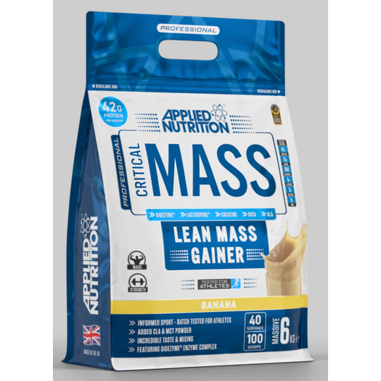 APPLIED NUTRITION CRITICAL MASS PROFESSIONAL - LEAN MASS GAINER BANANA 6KG