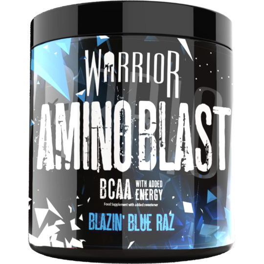 Warrior Supplements Amino Blast BCAA Powder Amino Acids 270g - Blue Raspberry