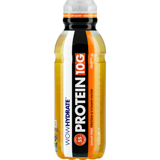 WOWHYDRATE PROTEIN WATER TROPICAL 12 X 500ml