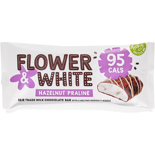 Flower and White Hazelnut Praline Meringue Bar 20g x 15 bars