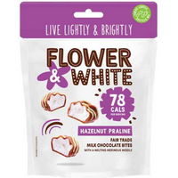 Flower and White Hazelnut Praline Meringue Bites x 10 Pouches