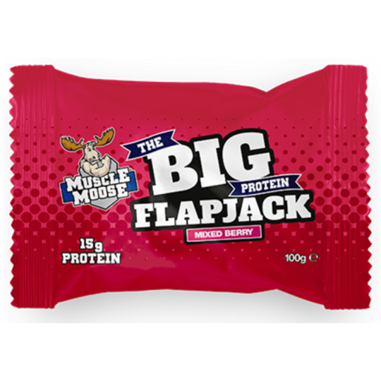 Muscle Moose The Big Protein Flapjack Mixed Berry 24 x 100g