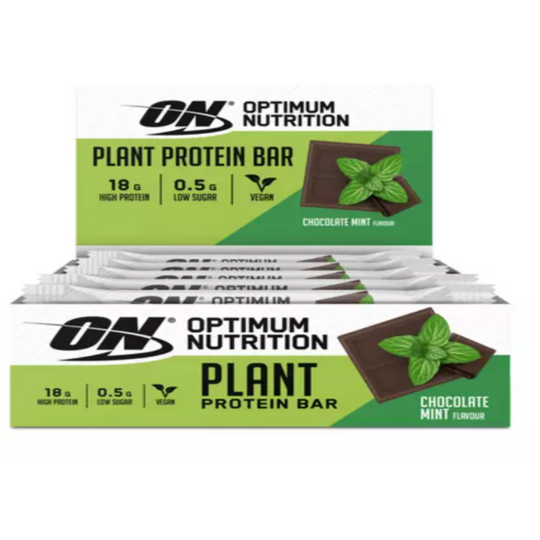 Optimum Nutrition Plant Protein Bars Chocolate Mint 60g x 12