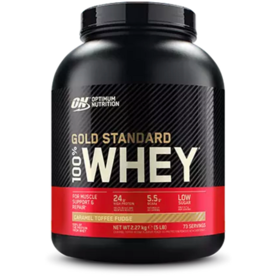 Optimum Nutrition Gold Standard 100% Whey Powder Caramel Toffee Fudge 2.2kg