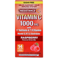 Resistance C Vitamin C 1000 mg - Raspberry 14 Sachets