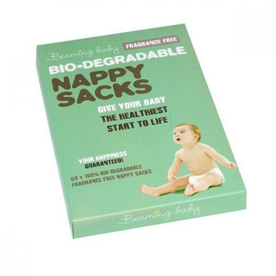 Beaming Baby Bio-Degradable Nappy Sacks - Fragrance Free 60s