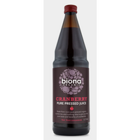 Biona Organic Cranberry Juice - 100% Pure 750ml