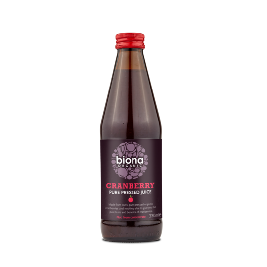 Biona Organic Cranberry Juice - 100% Pure 330ml