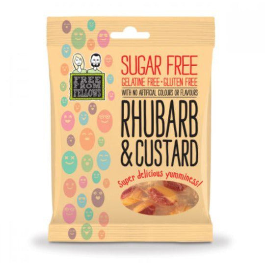 Free From Fellows Rhubarb & Custard Hard Boiled Sweets 70g