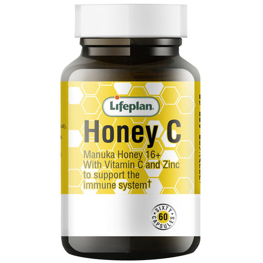 Lifeplan Honey C With Vitamin C & Zinc Capsules 30s
