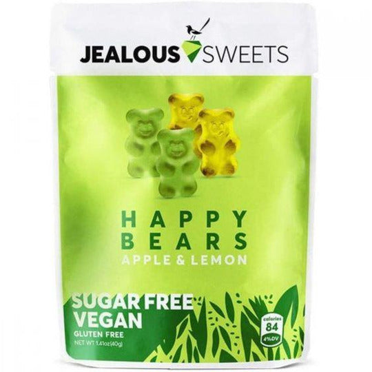 Jealous Sweets Apple and Lemon Sugar Free & Vegan Happy Bears 40g