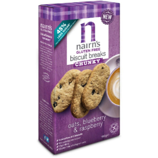 Nairn's Chunky Biscuit Breaks - Raspberry & Blueberry 160g