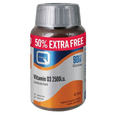 Quest Vitamin D 2500iu - Extra Fill 90s