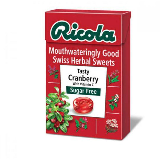 Ricola - Cranberry Sugar Free With Stevia 45g