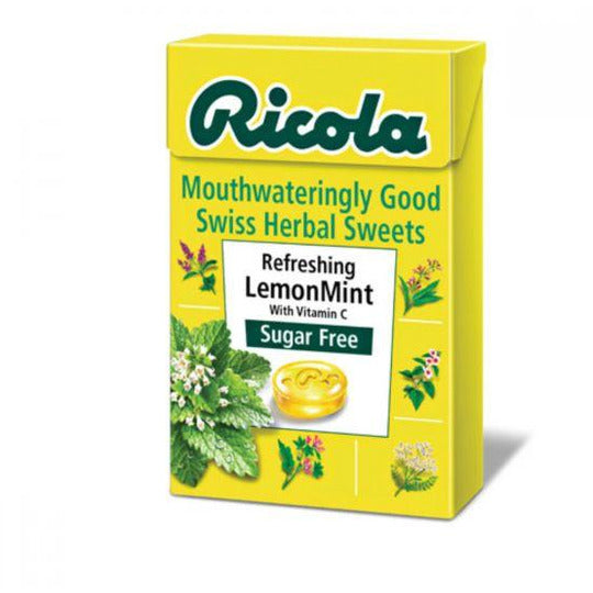 Ricola - Lemon Mint Sugar Free With Stevia 45g