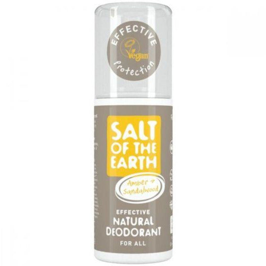 Salt Of The Earth Gender Neutral Amber Sandalwood Deodoant Spray 100ml