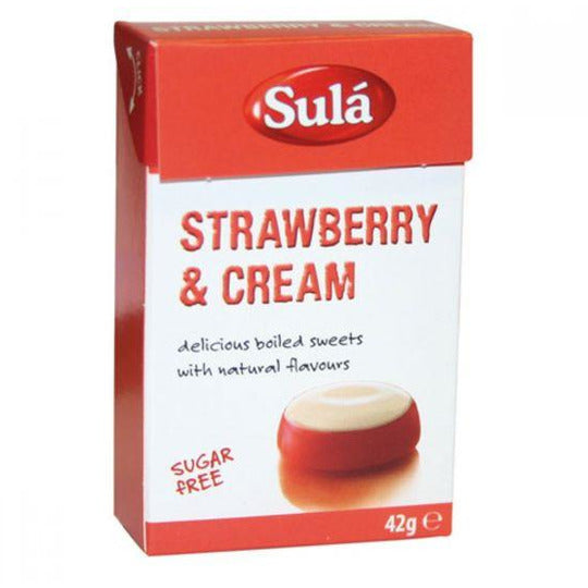Sula Strawberry & Cream Sweets - Sugar Free 42g