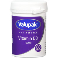 Valupak Vitamin D3 - 60 Tablets