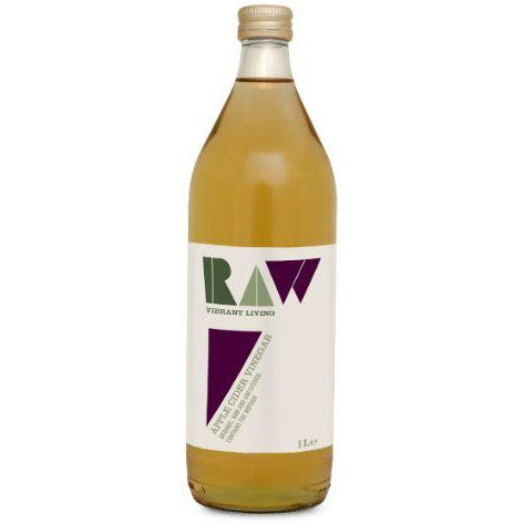 Raw Vibrant Living Organic Raw Apple Cider Vinegar (The Mother) 1L