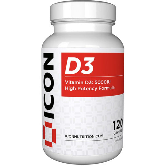 icon nutrition Vitamin D3 5000IU 120 Vegetarian Capsules